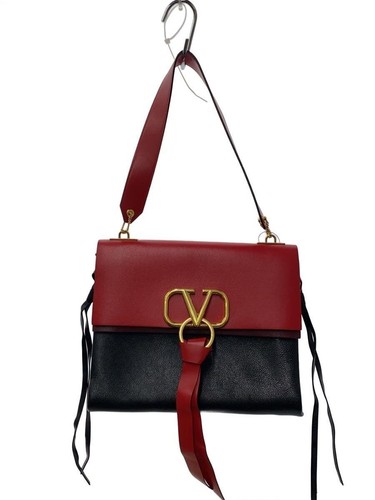 VALENTINO Handbag Leather Red Used