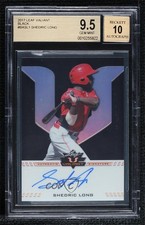2017 Leaf Valiant Draft Black /5 Shed Long Shedric BGS 9.5 GEM MINT Auto 0s3