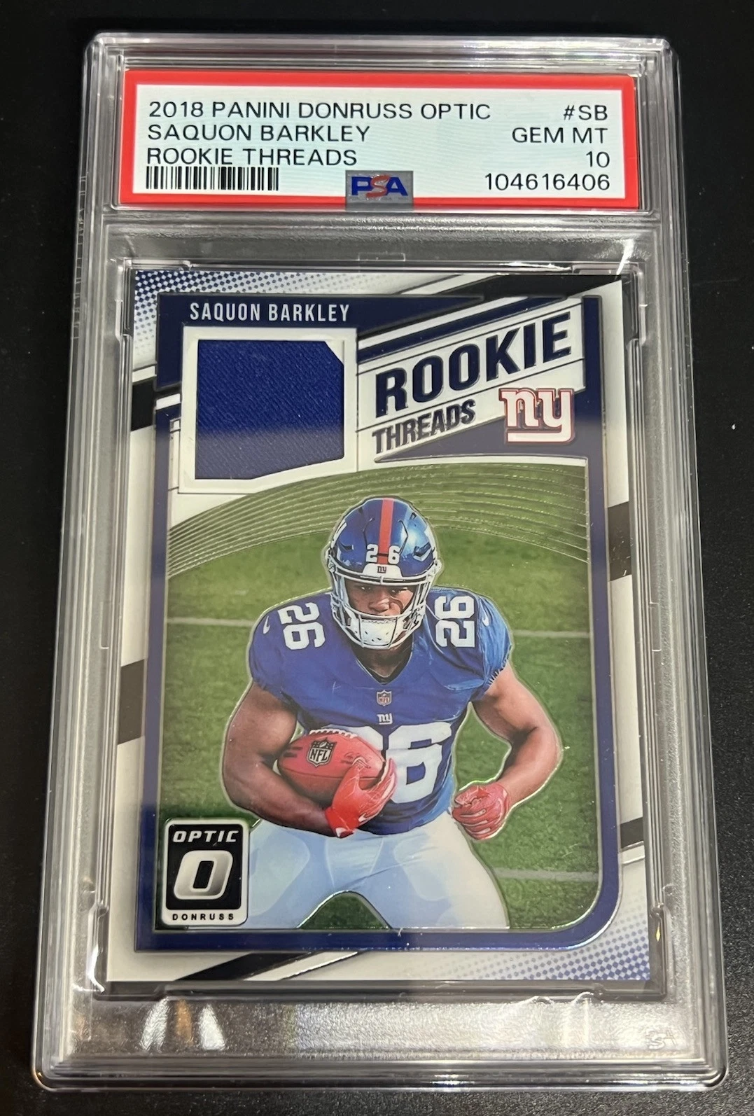 Saquon Barkley Panini Donruss Optic Rookie Threads #SB Base