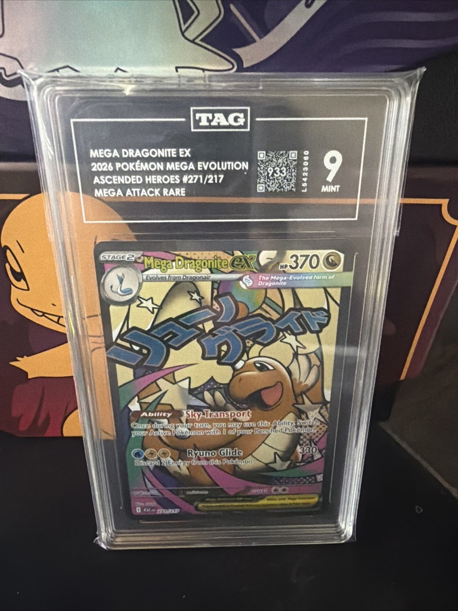 Mega Dragonite EX 271/217 Mega Attack Rare Pokemon Ascended Heroes