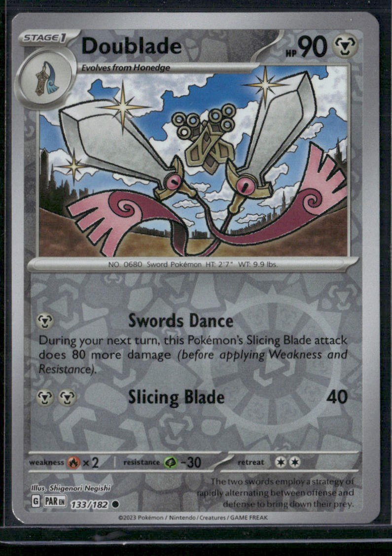 2023 Pokemon #133/182 Doublade Reverse Holo