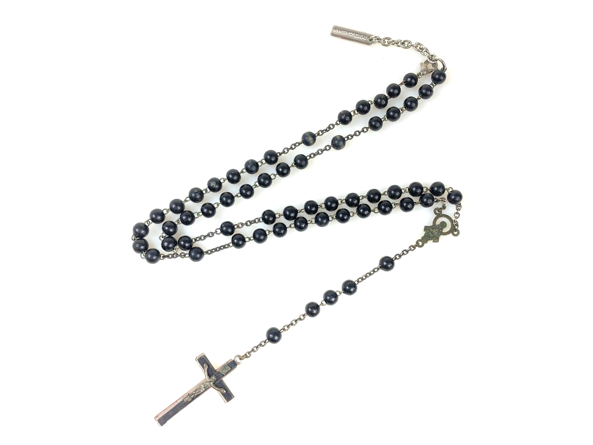 アクセサリー DOLCE&GABBANA rosary necklace 00s Dolce & Gabbana Rosary Necklace Silver 925 Vintage Used | eBay