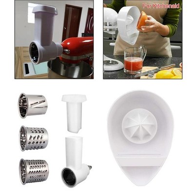 Weißer Fresh Prep Slicer Shredder für KitchenAid Standmixer Zubehör