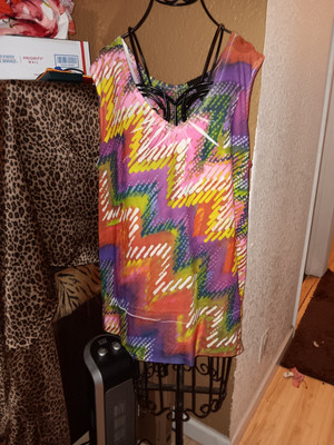 NWOT LAYNE BRYANT MULTI COLOR GEOMETRIC DESIGN TANK 14/16