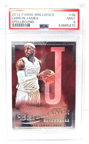 2012 Panini Brilliance Spellbound LeBRON JAMES Basketball Card PSA 9 MINT