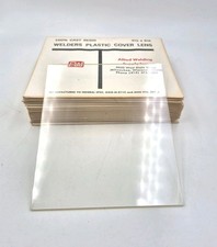 18 pc Lot of 4 " x 5 " Welding Helmet Clear Plastic Lens Covers 100 Cast Resin