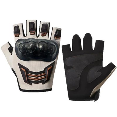 Outdoor Sports Protective Half Finger Gloves Unisex Open Finger Moto Bike Gloves