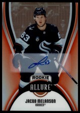 2025-26 Upper Deck Allure #127 Jacob Melanson Autographs Red Rainbow