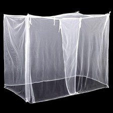Rectangular Mosquito Net Bed Canopy 75x35.5x59 White