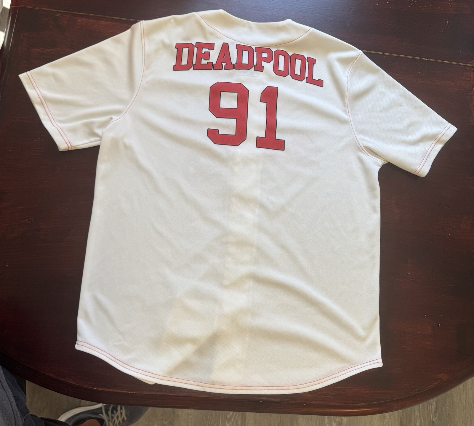 Deadpool Marvel Baseball Jersey Large - image 2
