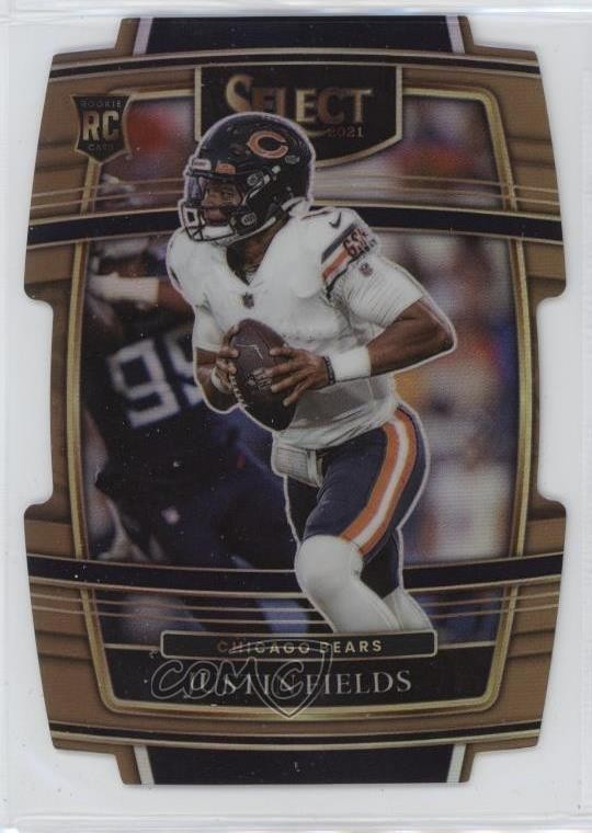 2021 Panini Select Concourse Copper Prizm Die-Cut 159/199 Justin Fields #50 03rx