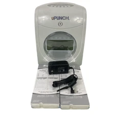 uPunch Time Attendance Terminal Model HN4000 w/ Power Cord and Time Cards