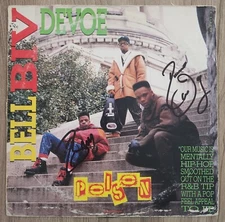 Ricky Bell & Ronnie DeVoe Signed Bell Biv DeVoe - Poison 12" Vinyl Record LP RAD