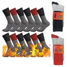6-12 Pairs Men's Winter Heavy Duty Warm Thermal Socks Heated Boots Socks