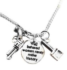 Agent Carter Peggy Carter Well Behaved Women Pendant Charm Necklace