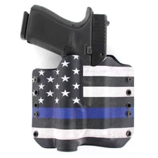 OWB Kydex Holster for 50+ Hanguns with Baldr PRO R - USA THIN BLUE LINE