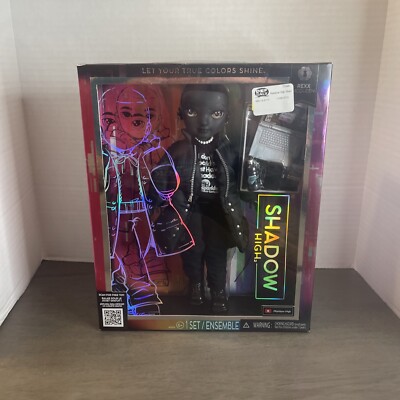 Rainbow High Shadow High Rexx McQueen - Black Color Fashion Doll
