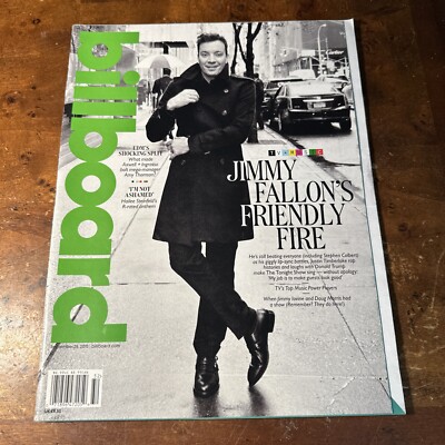 Billboard Magazine: September 26, 2015. Jimmy Fallon s Friendly Fire New