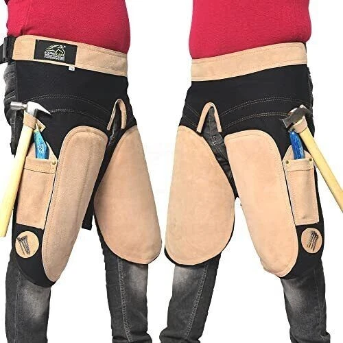 Farrier Apron Chaps 2 Knife Pockets, 2 Nail Magnets, 2 Hammer Loops, 23" - Picture 6 of 8