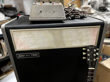 Vintage Leslie model 760 rotating speaker with pre-amp pedal  cable.