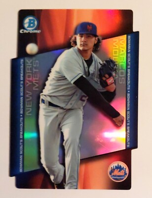 2014 Bowman Draft Marcos Molina Refractor Die Cut Scout's Breakouts #BSB-MM Mets