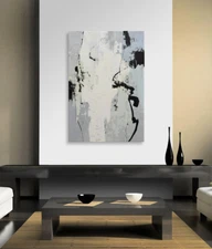 Hungryartist - NY Artist - Large contemporary modern abstract canvas art 24X36
