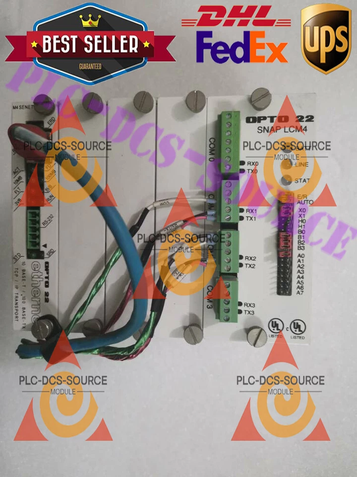 OPTO 22 SNAP LCM4.M4 SENET-100 1pcs Used By FEDEX/DHL - Image 2 of 4