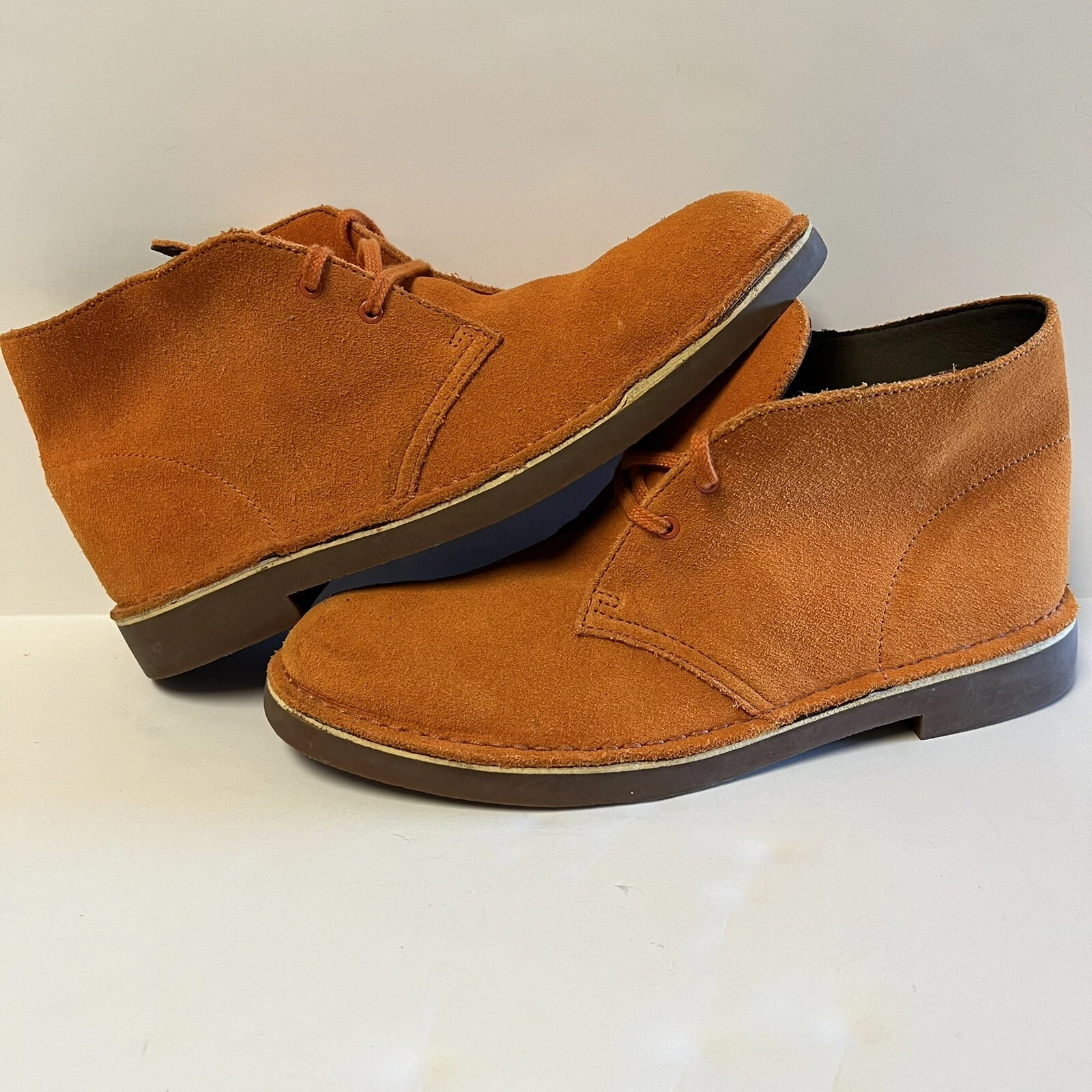 Bottes homme Clarks Bushacre 2 orange brûlé 26108067 taille 10,5 chukka Mid Supreme