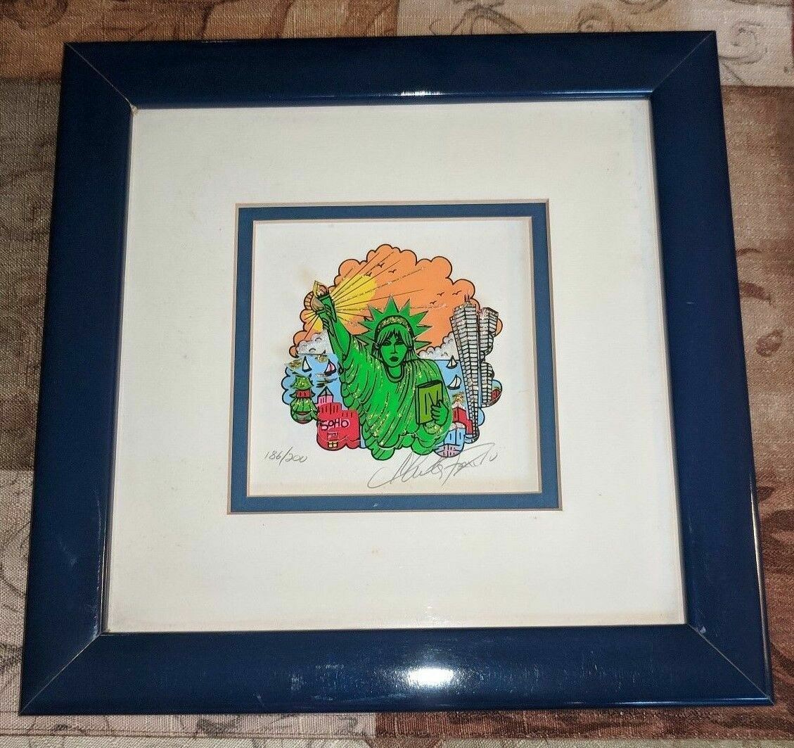 CHARLES FAZZINO 3D ART NYC NEW YORK CITY SIGNED NUMBERED 186/200