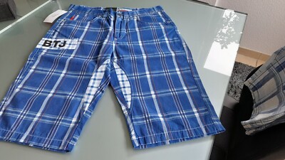 Bermuda Short Karo 3/4 Hose Gr. W34, Neu mit Etikett