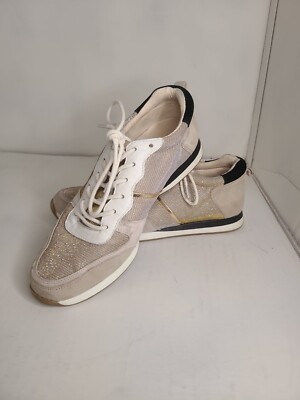 Antonio melani edson sneakers color- soft champagne 6M suede leather 