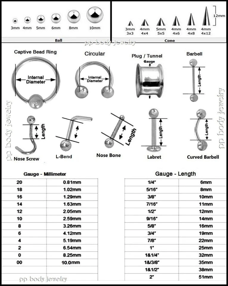 PAIR G23 Titanium Internally Threaded Horseshoe Circular Ear Lip Septum 16G 14G - Image 4 of 4