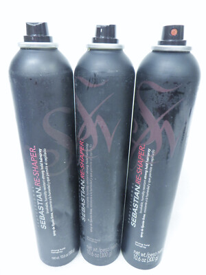 SEBASTIAN RE-SHAPER STRONG HAIRSPRAY 10.6 oz X 3 Scuffed!