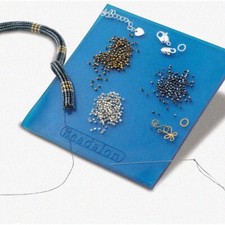 Blue Tacky Bead Mat - 4.25" x 4.25"  Crafty, Non-Slip Surf