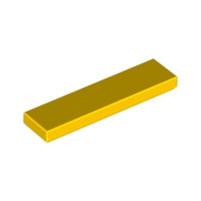 Lego Bricks 20x Bright Yellow 1x4 Tile Flat Thin Studless Plate