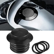 Fuel Tank Pop-up Gas Cap For Harley Davidson Regular Thread 1982-2010 Black