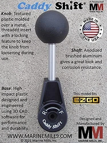 Palanca de cambios para carro de golf Caddy Shift E-Z-GO, palanca de cambios hacia adelante-reversa, mango, perilla Foto 4 de 4