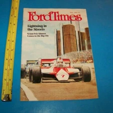 Ford Times Vintage Ford Advertising Magazine Detroit Grand Prix Formula One 1983