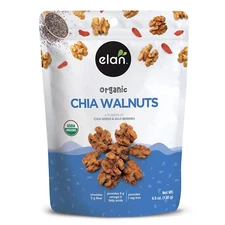Organic Chia Walnuts, 4.5 Oz, Non-Gmo, Gluten-Free, Vegan, Kosher, Healthy Snack