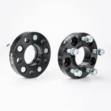 1.0 5x4.5 Hubcentric Black Wheel Spacers For Mustang Gt500 Shelby Cobra Gt 2pc