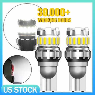 2X LED Reverse Backup Light Bulb 2400LM 6500K Super Bright T15 T16 W16W 912 921