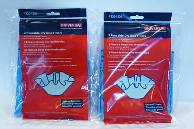 6 Total Universal PS20-1500 Wet/Dry Vacuum Super Performance Dry Disc Filters c3