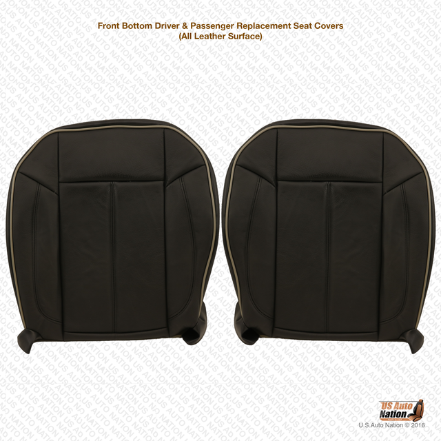 2007 Hummer H3 Driver and Passenger Replacement Bottom Seat CoverBlack