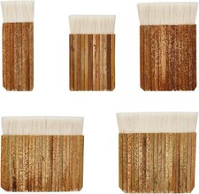 5 Size Hake Watercolor Brushes Bamboo Handle Haik Brush For Kiln Wash Watercolor