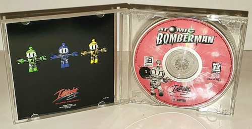 ATOMIC BOMBERMAN MULTIPLAYER MAYHEM INTERPLAY COMPUTER GAME CD-ROM SET 1997 - Picture 2 of 2