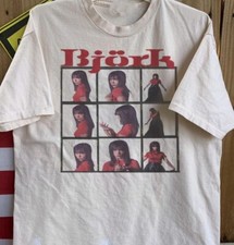 Vintage Bjork Shirt White Short Sleeve All size S-345XL Unisex HRC21