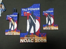 2009 NOAC Patches, Elongated Cent, Hiking Staff Medallion, Key Ring, Etc.  NAC