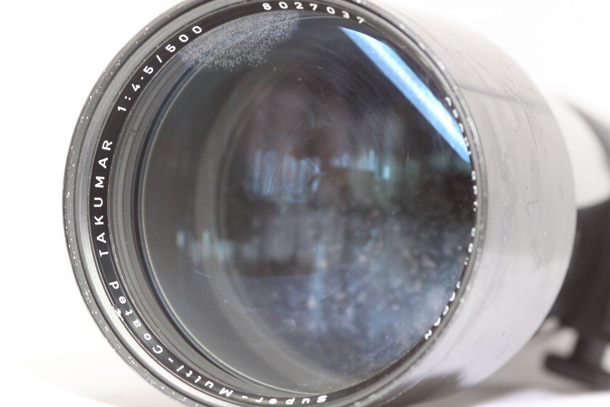 AS IS Pentax SMC Super-Multi-Coated Takumar 500mm F/4.5 Lens