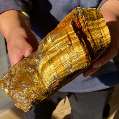 9,59 Pfund natürliches Tigerauge Stein Quarz Kristall grobe mineralische Probe Reiki - Bild 1 von 12