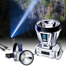 90000 Lumen Super Bright Rechargeable High Power Headlamp High Power Head Lamp~~